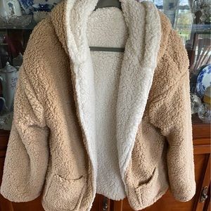 Reversible teddy jacket